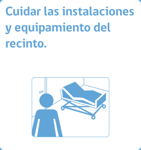 Cuidar las instalaciones y equipamiento del recinto