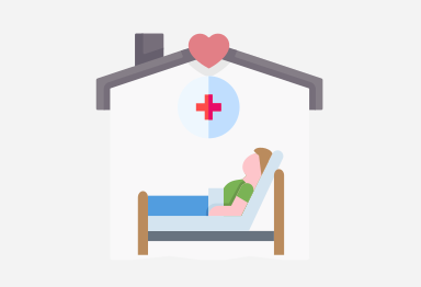 persona hospitalizada en casa