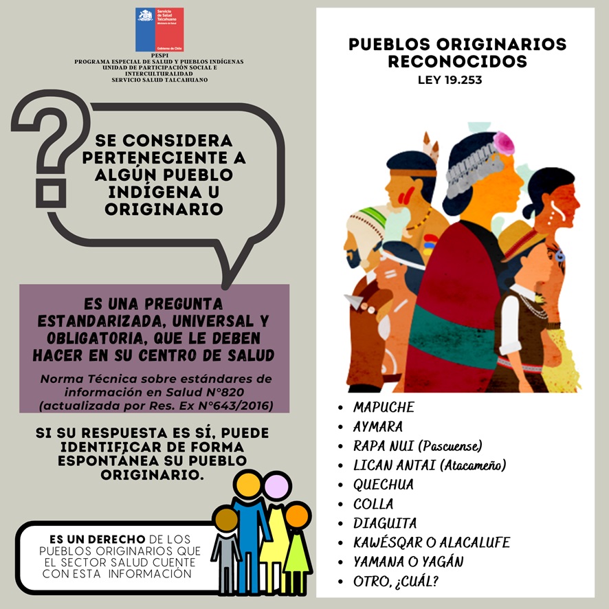 infografia, se considera pertenencia a pueblos indigenas